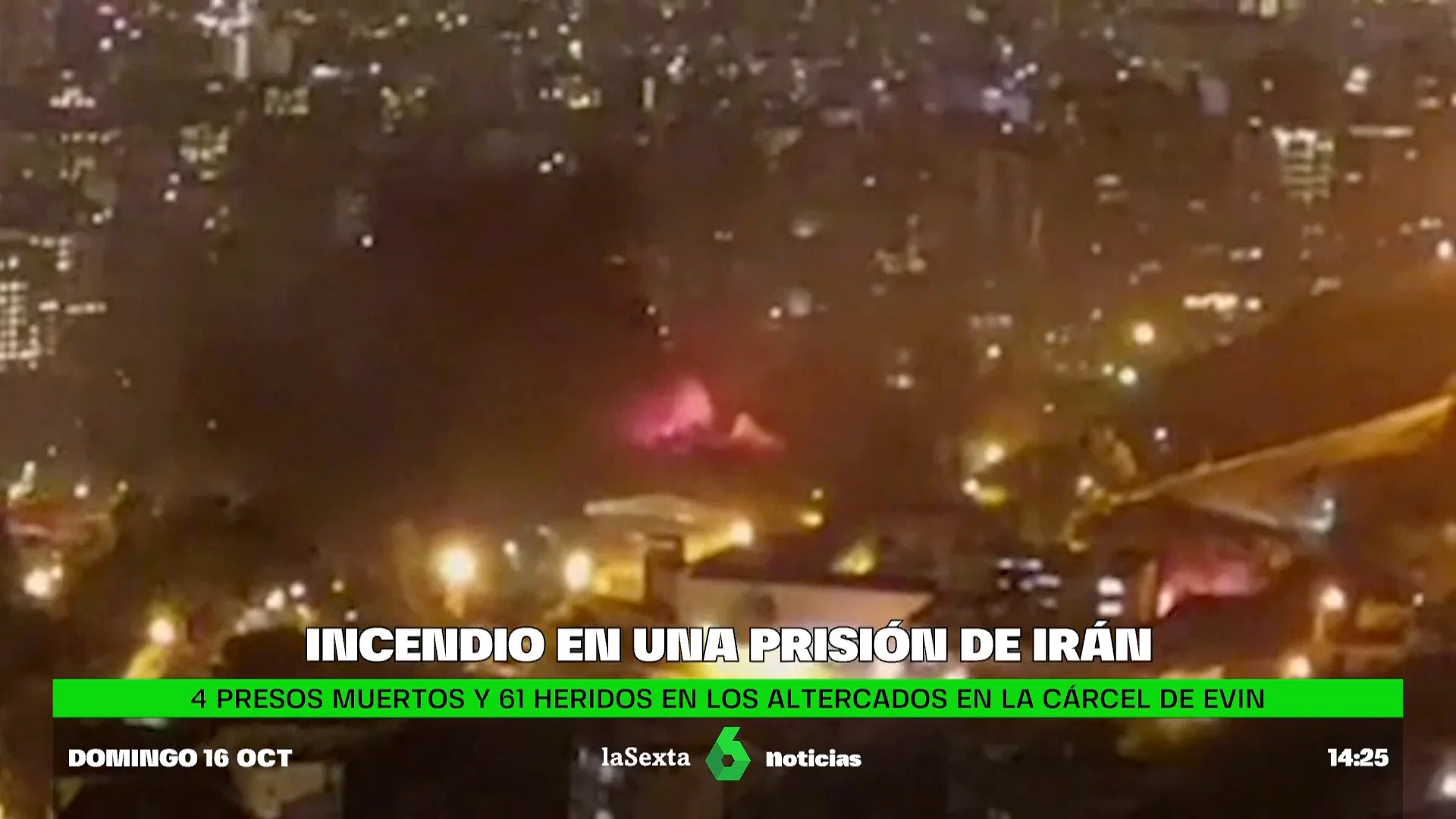 Un incendio y enfrentamientos en la mayor prisión de Teherán: al menos ocho personas resultan heridas Un incendio y enfrentamientos en la mayor prisión de Teherán: al menos ocho personas resultan heridas