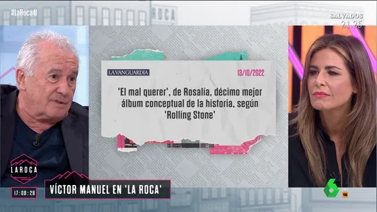 LA ROCA - Víctor Manuel: "Rosalía tiene un talento inmenso, es una cantante poderosísima" LA ROCA - Víctor Manuel: "Rosalía tiene un talento inmenso, es una cantante poderosísima"