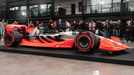 La maqueta del Fórmula 1 de Audi La maqueta del Fórmula 1 de Audi