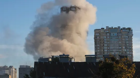 Ataque con drones kamikaze en Kyiv Ataque con drones kamikaze en Kiev