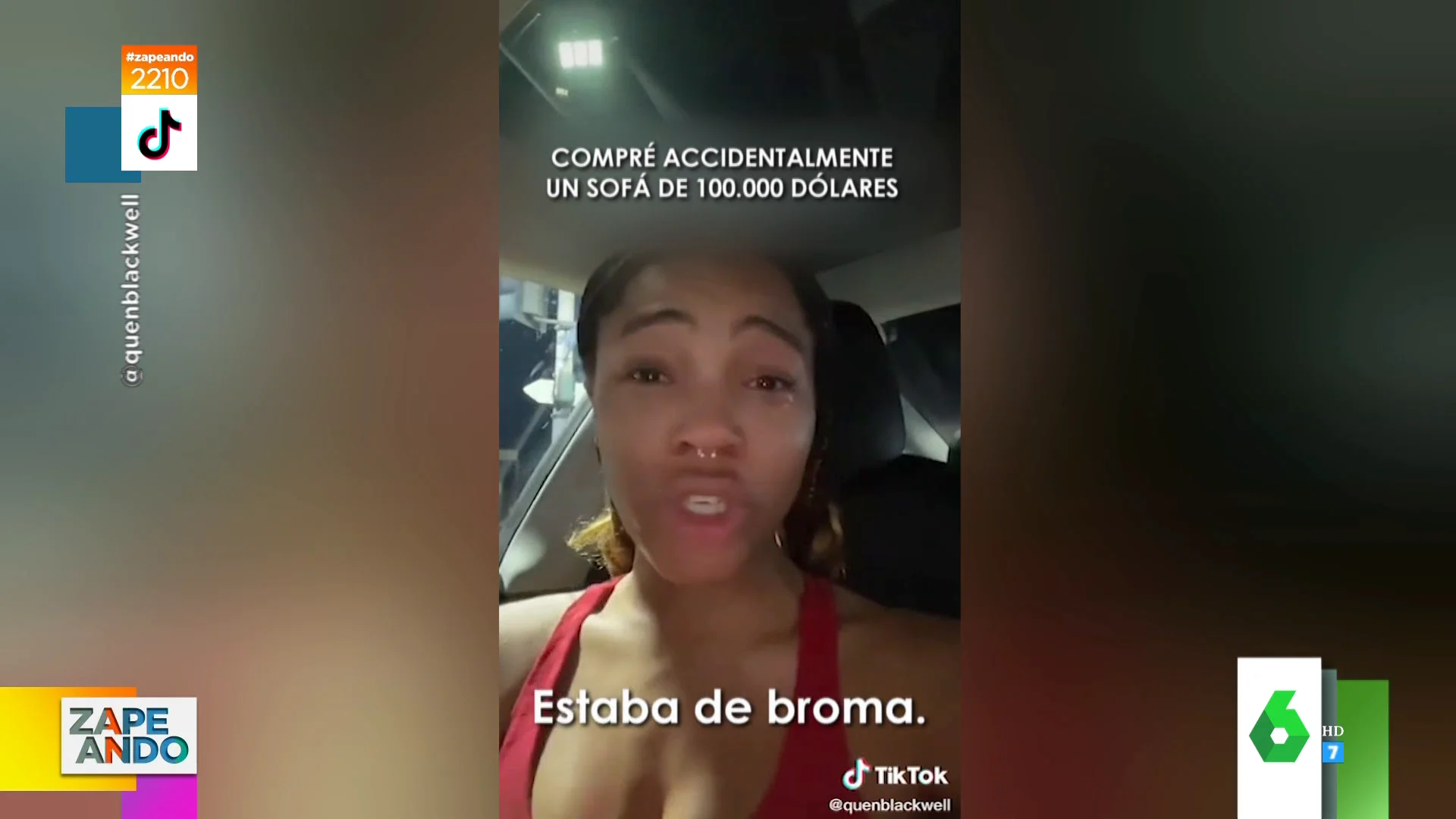 Intenta estafar a sus seguidores llorando en Tik Tok: así les pide un millón de dólares por haberse comprado un sofá por error