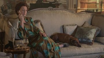 Lesley Manville as Princess Margaret, in 'The Crown'.