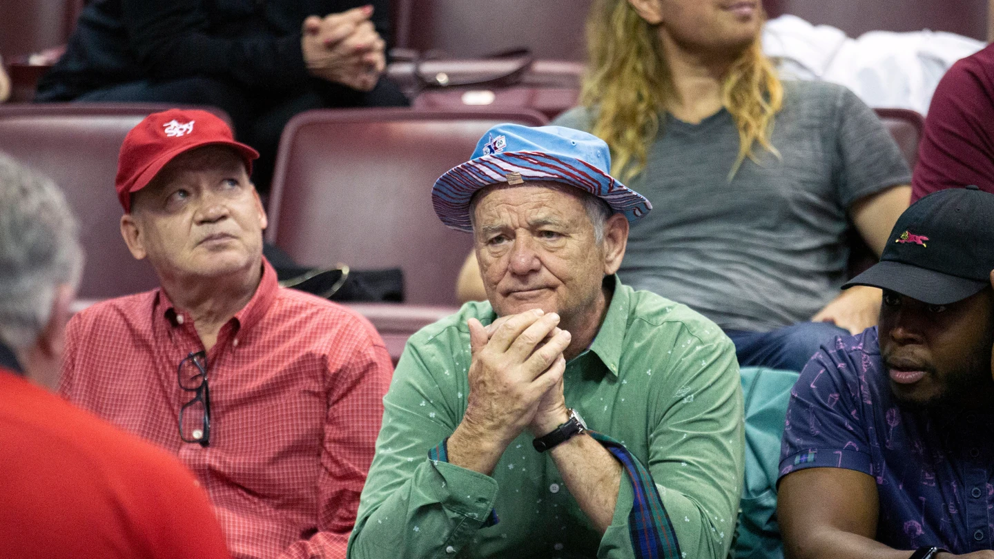 Bill Murray, durante un partido de baloncesto Bill Murray, durante un partido de baloncesto