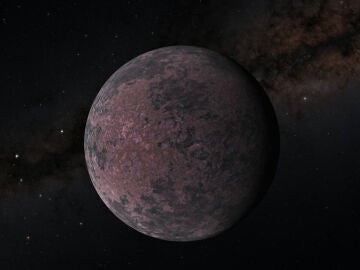 Ilustración de la supertierra terrestre GJ 1252 b, que se encuentra aproximadamente a 65 años luz de la Tierra