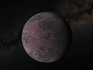 Ilustración de la supertierra terrestre GJ 1252 b, que se encuentra aproximadamente a 65 años luz de la Tierra Ilustración de la supertierra terrestre GJ 1252 b, que se encuentra aproximadamente a 65 años luz de la Tierra