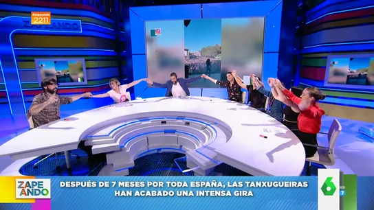 Las Tanxugueiras cantan su mítico tema cuando van de fiesta: "En los after la cantamos, hay que dar alegría a la vida" Las Tanxugueiras cantan su mítico tema cuando van de fiesta: "En los after la cantamos, hay que dar alegría a la vida"