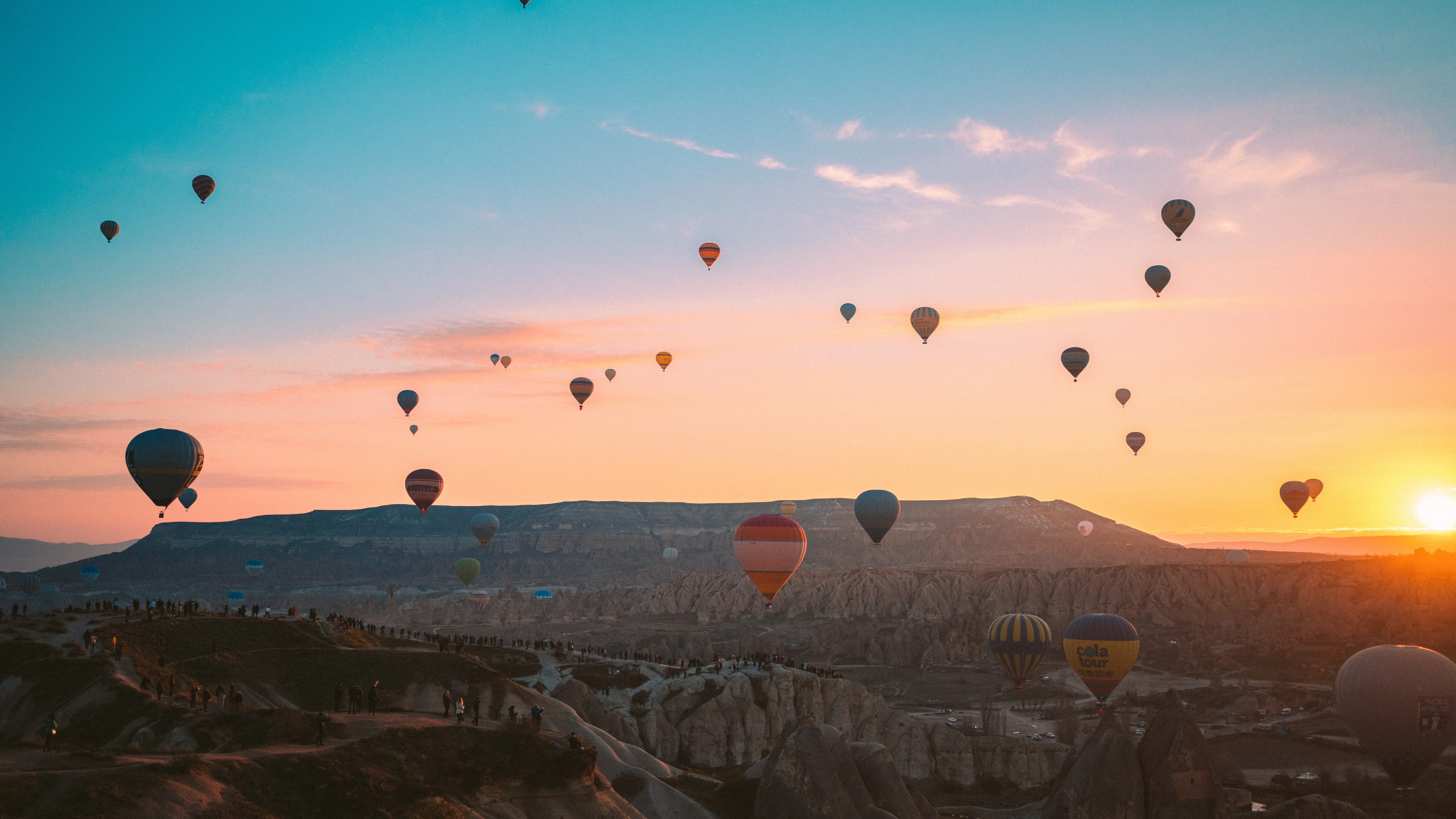 Globos en Capadocia (Turquía), en una foto de archivo.