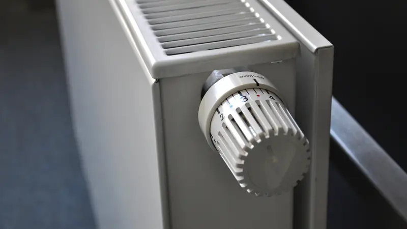 Fotografía de archivo de un radiador.