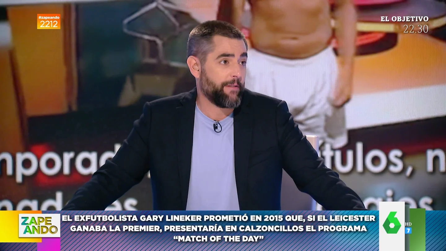 Dani Mateo promete que si el Rayo Vallecano se mete en Europa League presentará Zapeando en calzoncillos: "La he liado" Dani Mateo promete que si el Rayo Vallecano se mete en Europa League presentará Zapeando en calzoncillos: "La he liado"