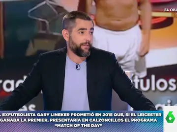 Dani Mateo promete que si el Rayo Vallecano se mete en Europa League presentará Zapeando en calzoncillos: &quot;La he liado&quot;