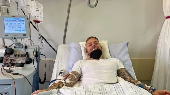 Marcel Franke, desde el hospital Marcel Franke, desde el hospital