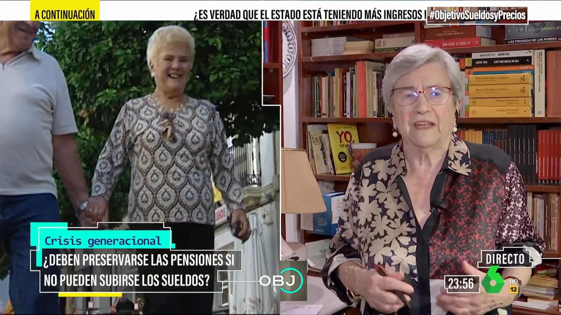 La economista Miren Etxezarreta explica por qué es "un error morrocotudo" el debate sobre las pensiones
