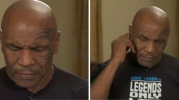 Mike Tyson, dormido en una entrevista