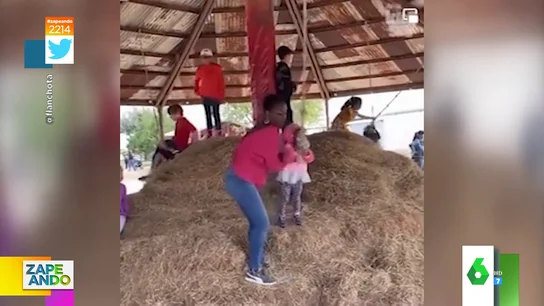 El absurdo golpe que se da una niña después de que su madre la empujara en un columpio El absurdo golpe que se da una niña después de que su madre la empujara en un columpio