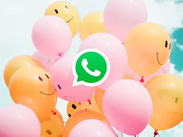 Globos con el logo de WhatsApp Globos con el logo de WhatsApp