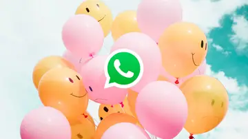 Globos con el logo de WhatsApp