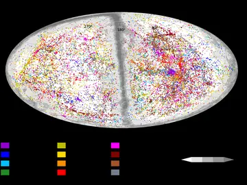 Mapa del universo con 56.000 galaxias Mapa del universo con 56.000 galaxias