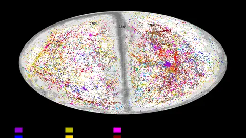 Mapa del universo con 56.000 galaxias Mapa del universo con 56.000 galaxias