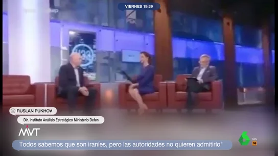 Un alto cargo ruso en un programa de televisión Un alto cargo ruso en un programa de televisión