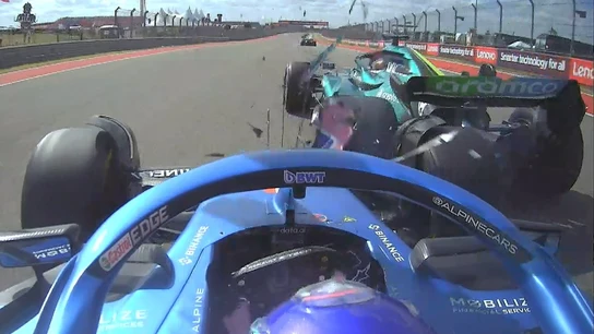 Accidente entre Fernando Alonso y Lance Stroll Accidente entre Fernando Alonso y Lance Stroll