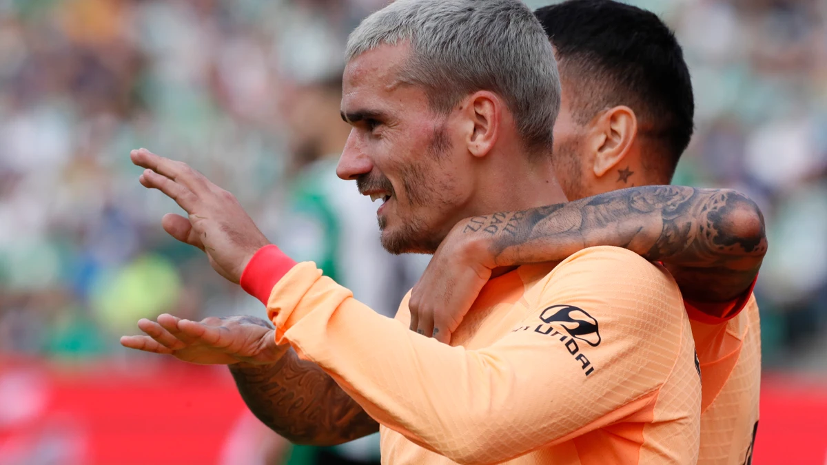 Antoine Griezmann celebra un gol del Atlético