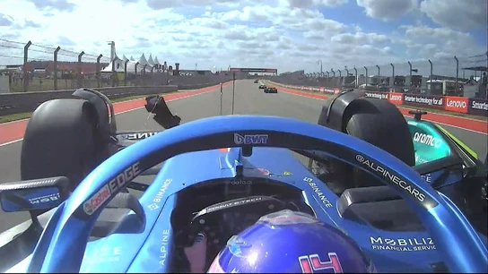 Alonso, a dos ruedas en Texas Alonso, a dos ruedas en Texas