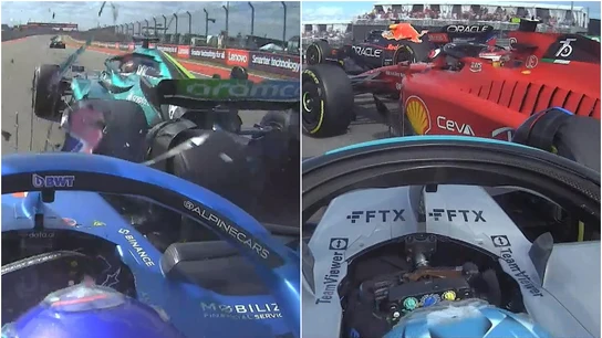 Las colisiones de Alonso y Sainz Las colisiones de Alonso y Sainz