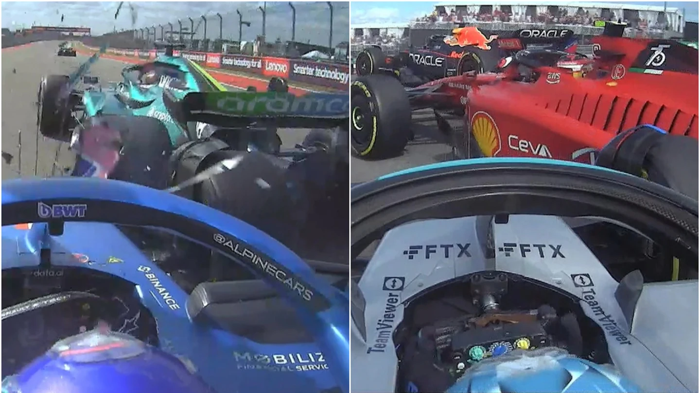 Las colisiones de Alonso y Sainz Las colisiones de Alonso y Sainz