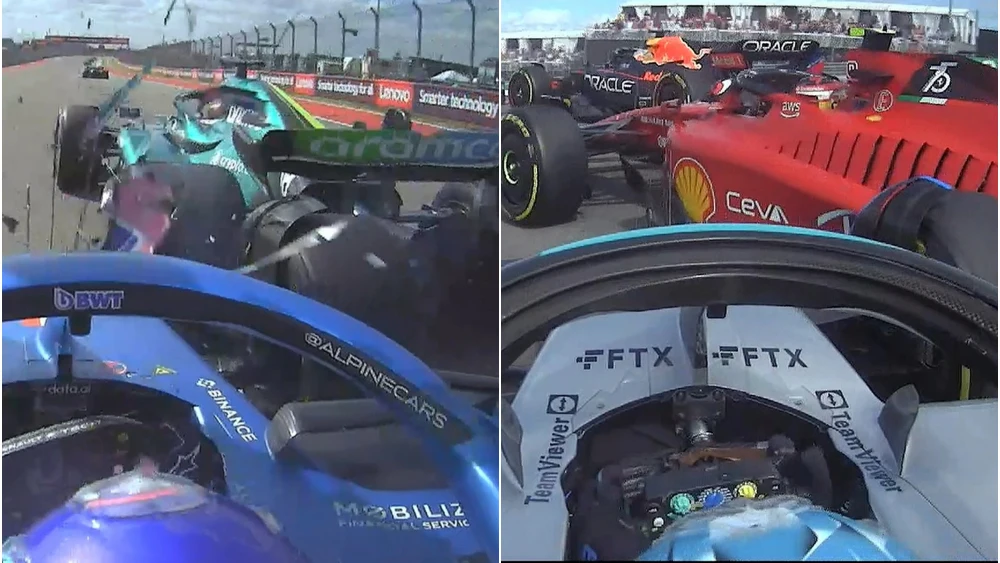 Las colisiones de Alonso y Sainz