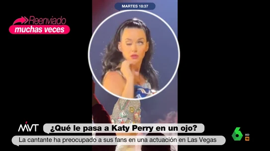 Katy Perry pierde el control de su ojo derecho durante un concierto en Las Vegas Katy Perry pierde el control de su ojo derecho durante un concierto en Las Vegas