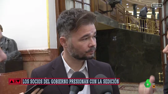 ERC aceptaría una reforma de la sedición "lo más homologable" al entorno europeo y afirma que ya hay mayoría ERC aceptaría una reforma de la sedición "lo más homologable" al entorno europeo y afirma que ya hay mayoría