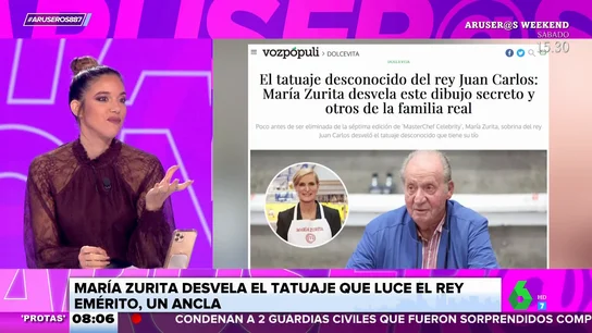 ¿Qué tatuaje esconde Juan Carlos I? María Zurita desvela el secreto del rey emérito ¿Qué tatuaje esconde Juan Carlos I? María Zurita desvela el secreto del rey emérito