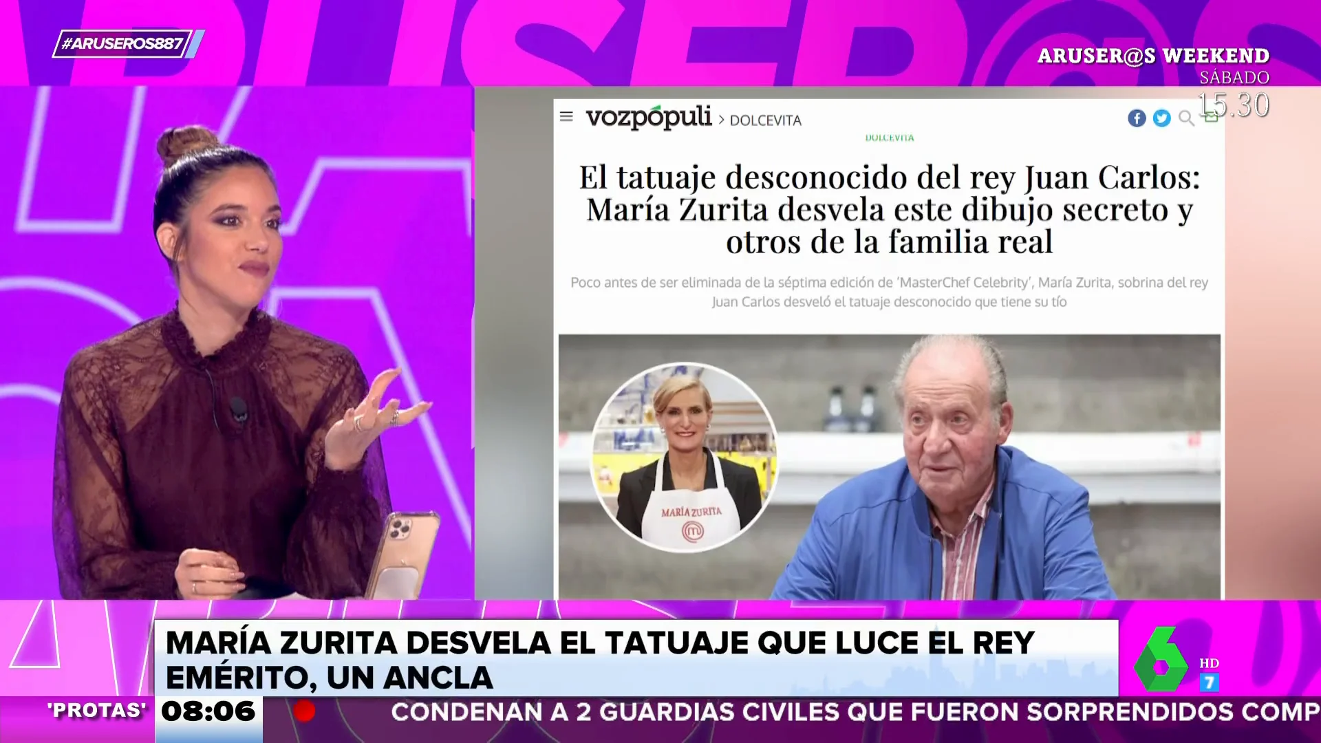 ¿Qué tatuaje esconde Juan Carlos I? María Zurita desvela el secreto del rey emérito