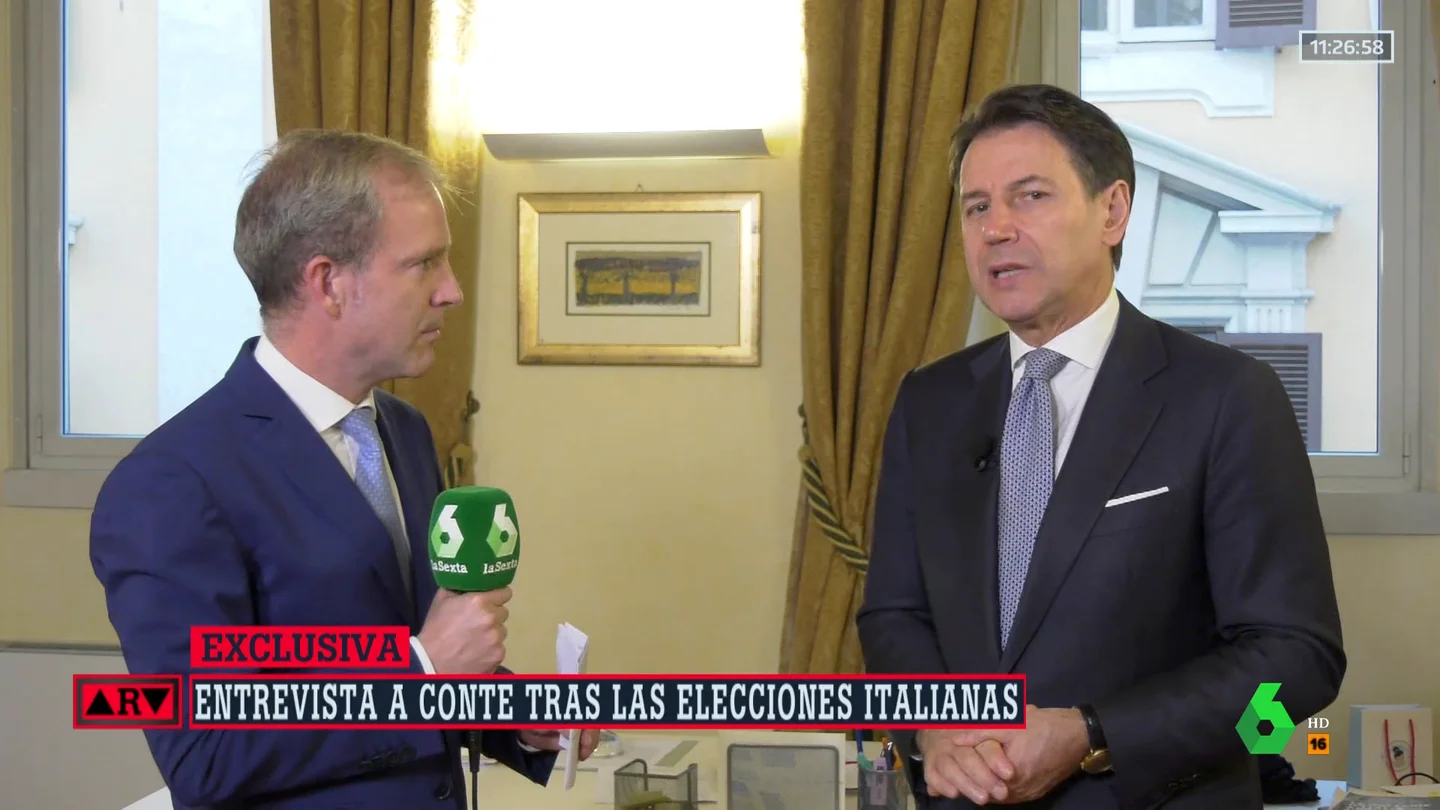 Giuseppe Conte, en Al Rojo Vivo Giuseppe Conte, en Al Rojo Vivo