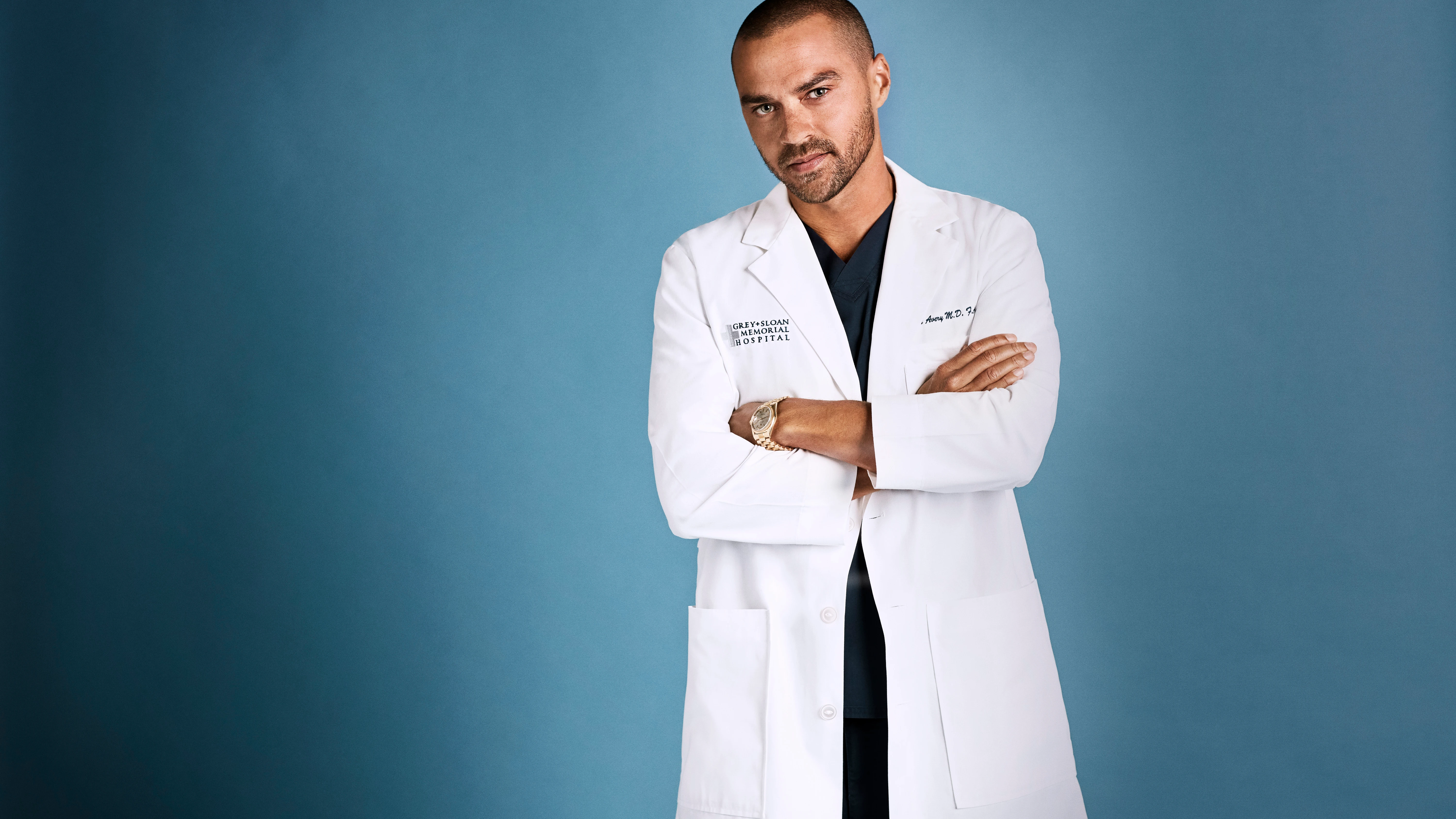 Jesse Williams como el doctor Jackson Avery de 'Anatomía de Grey', papel que ha interpretado durante 12 temporadas.