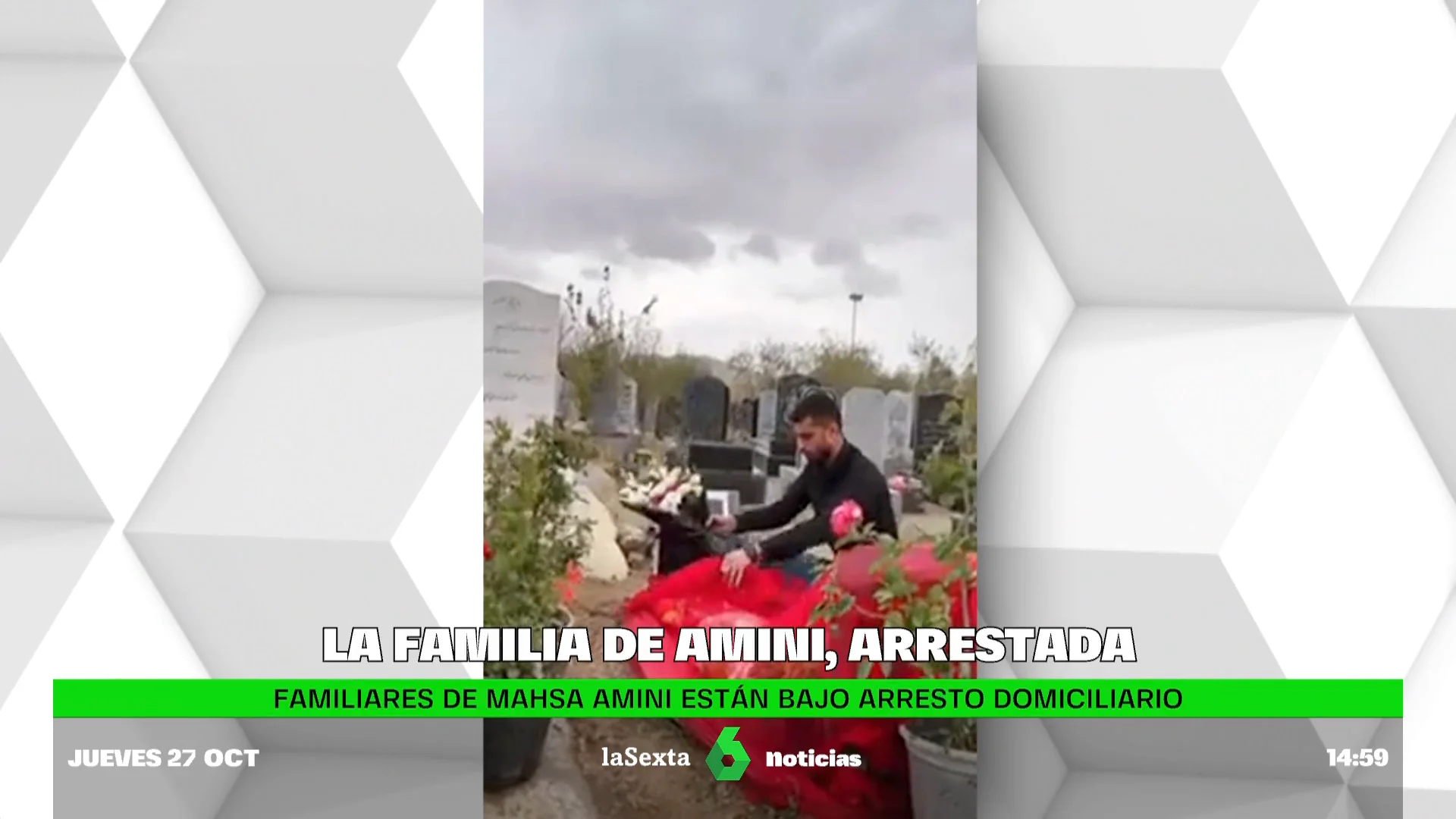 Arrestan a la familia de Amini mientras miles de iraníes siguen desafiando al régimen