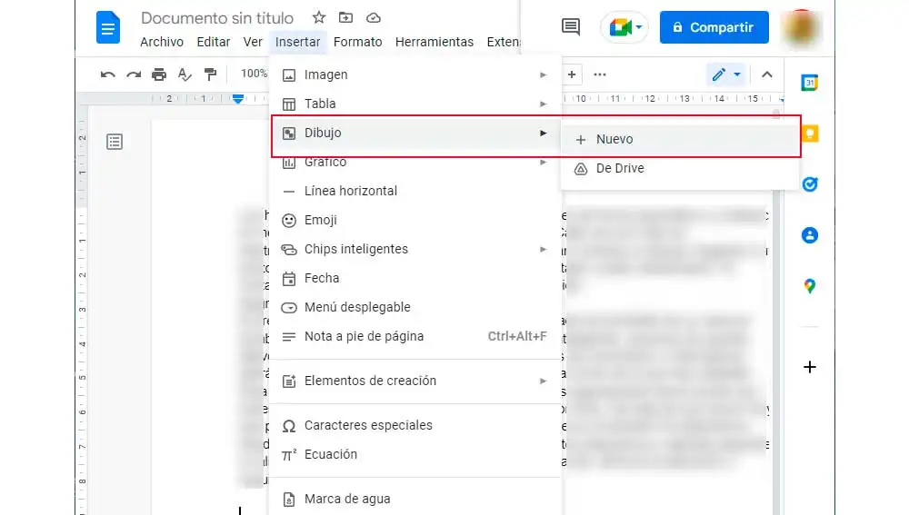 Insertando firma el Google Docs