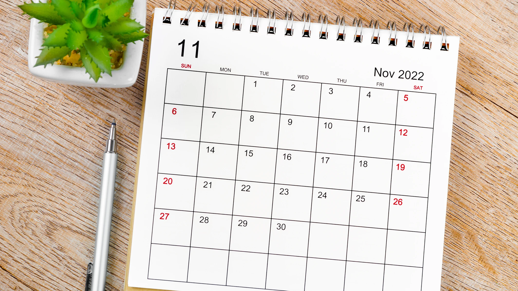 Calendario de noviembre de 2022 Calendario de noviembre de 2022