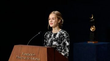 La princesa Leonor, durante la entrega de los Premios Princesa de Asturias 