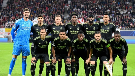 Jugadores del Real Madrid en el partido de Champions ante el RB Leipzig Jugadores del Real Madrid en el partido de Champions ante el RB Leipzig