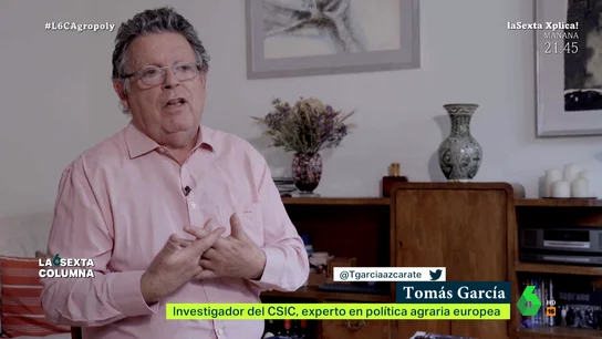 Tomás García, experto en política agraria Tomás García, experto en política agraria