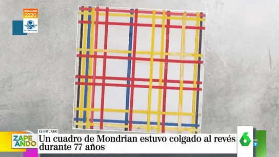 Un cuadro de Mondrian lleva 77 años colgado del revés Un cuadro de Mondrian lleva 77 años colgado del revés