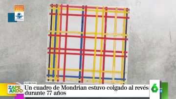 Un cuadro de Mondrian lleva 77 años colgado del revés 