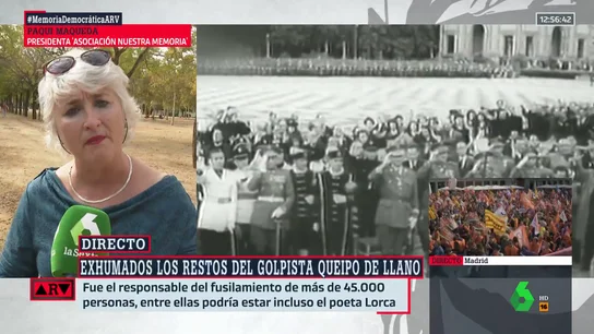Paqui Maqueda, tras enfrentarse a la familia de Queipo de Llano: "Grité el nombre de mi familia, era de barriga" Paqui Maqueda, tras enfrentarse a la familia de Queipo de Llano: "Grité el nombre de mi familia, era de barriga"