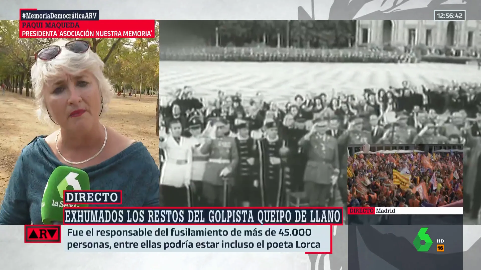 Paqui Maqueda, tras enfrentarse a la familia de Queipo de Llano: "Grité el nombre de mi familia, era de barriga"