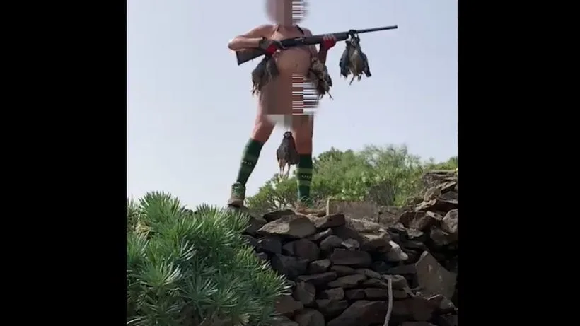 Imagen extraída del vídeo del cazador.