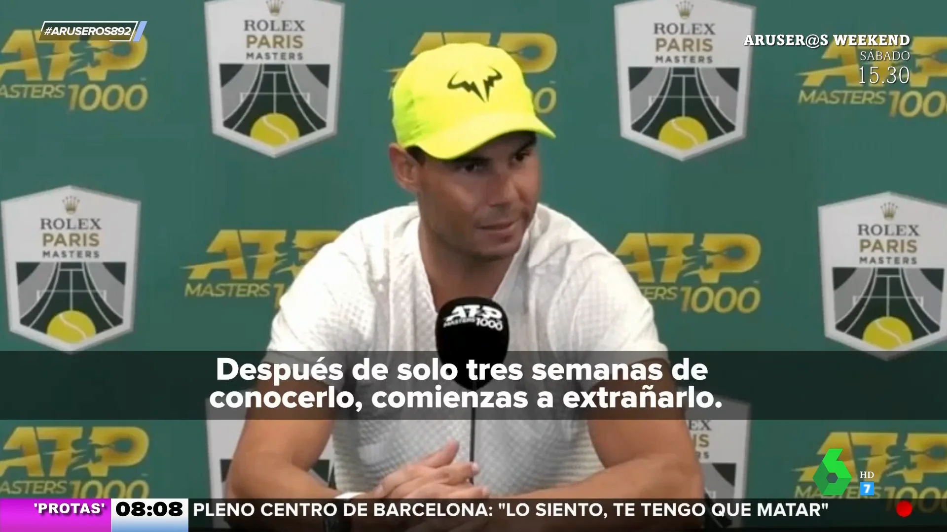 Rafa Nadal confiesa lo difícil que le resulta separarse de su hijo: "Solo tiene tres semanas"