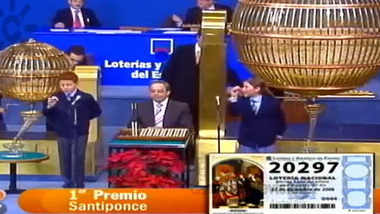 Momento en el que se cantó el Gordo en la Lotería de Navidad de 2006 Momento en el que se cantó el Gordo en la Lotería de Navidad de 2006