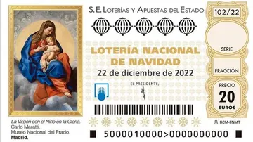 Décimo de Lotería de Navidad de 2022