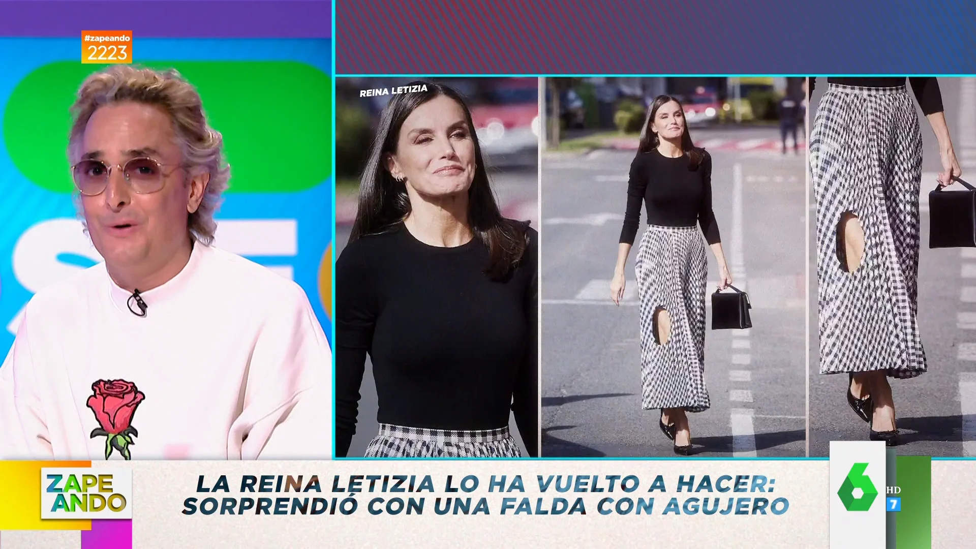 Josie opina sobre la falda con agujero de la reina Letizia